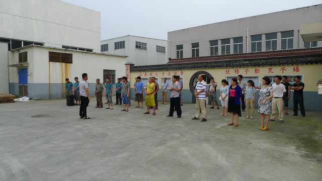 Production personnel before the class meeting